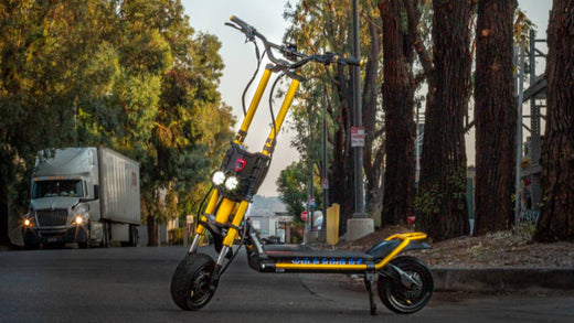 Our new Kaabo King GT electric scooter speeds up to 62 MPH, and is designed to go further, faster